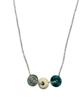 Cornish Coast Trio Necklace in Sand
