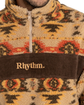 High Noon 1/4 Zip Fleece Jacket in Tan
