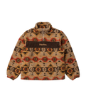 High Noon 1/4 Zip Fleece Jacket in Tan