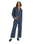 Pinstripe Cropped Jacket in Indigo