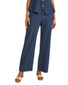 Pinstripe Trousers in Indigo