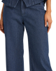 Pinstripe Trousers in Indigo