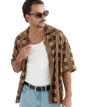Racket Relaxed Shirt in Ochre