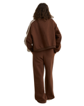 The Rhythm Womens Contrast Track Joggers in Brown