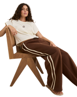 The Rhythm Womens Contrast Track Joggers in Brown