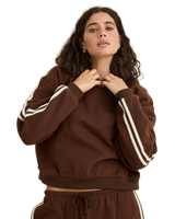 The Rhythm Womens Contrast Sweatshirt in Brown