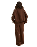The Rhythm Womens Contrast Sweatshirt in Brown