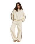 The Rhythm Womens Contrast Sweatshirt in Cream