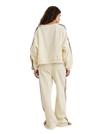 The Rhythm Womens Contrast Sweatshirt in Cream