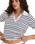 The Rhythm Womens Rommy Knit Top in Vintage Stripe
