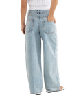 The Rhythm Womens Boyfriend Jeans in Blue Wash