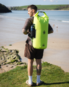 Session 60L Dry Bag Backpack in Flash Green