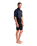 The C-Skins Mens Element 3/2mm Back Zip Shorty Wetsuit in Black, Slate & Cyan