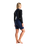 The C-Skins Womens Element 3/2mm Back Zip Spring Wetsuit in Bluestone, Black & Cyan