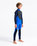 Boys Element 3/2mm Back Zip Wetsuit in Cyan, Slate & Multi