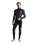 The C-Skins Mens Element 3/2mm Back Zip Wetsuit in Black, Anthracite & Cyan