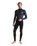 The C-Skins Mens Element 3/2mm Back Zip Wetsuit in Black, Anthracite & Cyan