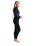 The C-Skins Womens Element 3/2mm Back Zip Wetsuit in Black, Slate & Coral