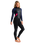 The C-Skins Womens Element 3/2mm Back Zip Wetsuit in Black, Slate & Coral