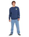 The Rip Curl Mens Wetsuit Icon Sweatshirt in Light Navy