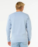 The Rip Curl Mens Wetsuit Icon Crew Sweatshirt in Ice Blue