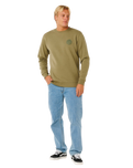 Wetsuit Icon Sweatshirt in Surplus Green