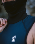 HDi Skins Hooded Rash Vest in Black