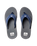 Fanning Flip Flops in Navy & Shadow