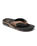 Fanning Flip Flops in Black & Tan