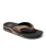 Fanning Flip Flops in Black & Tan
