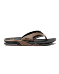 Fanning Flip Flops in Black & Tan