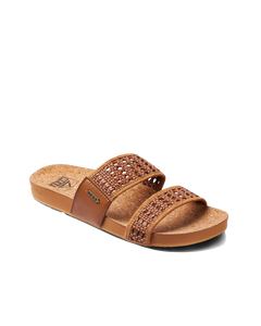 The Reef Womens Cushion Woven Vista Sandals in Brunette