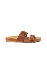 The Reef Womens Cushion Woven Vista Sandals in Brunette