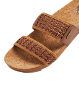 The Reef Womens Cushion Woven Vista Sandals in Brunette