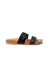 The Reef Womens Cushion Woven Vista Sandals in Black