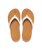 Cushion Cloud Flip Flops in White & Tan