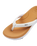 Cushion Cloud Flip Flops in White & Tan