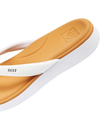 Cushion Cloud Flip Flops in White & Tan