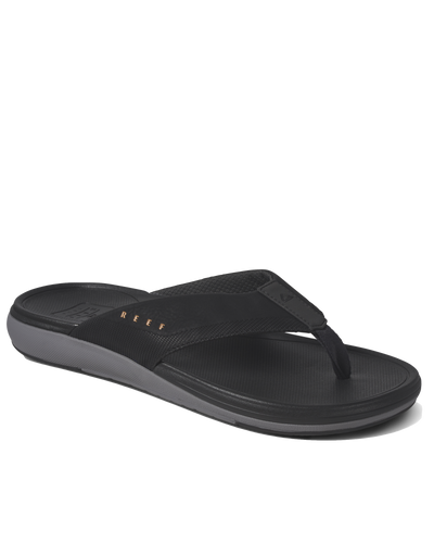 The Reef Mens Cushion Norte Flip Flops in Dark Grey