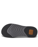 The Reef Mens Cushion Norte Flip Flops in Dark Grey