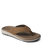 The Reef Mens Cushion Norte Flip Flops in Tan