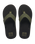 The Reef Mens The Layback Flip Flops in Black & Olive