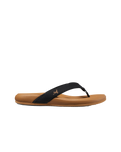 Cushion Harmony Flip Flops in Black & Tan
