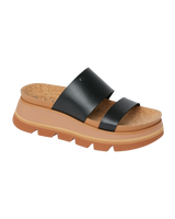 Vista Luxe Siaa Sandals in Black & Tan