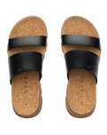 The Reef Womens Vista Luxe Siaa Sandals in Black & Tan