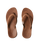 The Reef Womens Womens Ojai Classic Slim Flip Flops in Dark Brown
