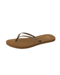 The Reef Womens Bliss Nights Flip Flops in Chocolate Stripe