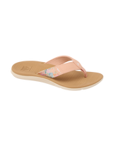 The Reef Womens Santa Ana Flip Flops in Peach & Tan