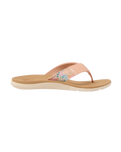 The Reef Womens Santa Ana Flip Flops in Peach & Tan