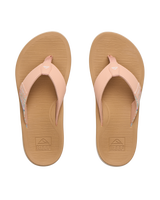 The Reef Womens Santa Ana Flip Flops in Peach & Tan